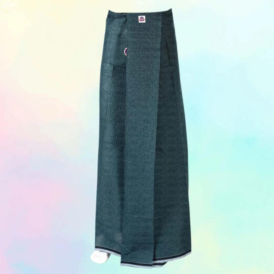 Executive Kasthuri Checked Green Color